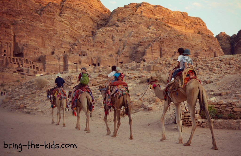 camel ride in petra