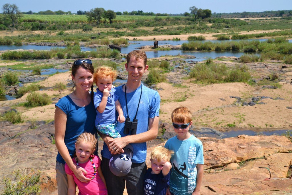 family on safari