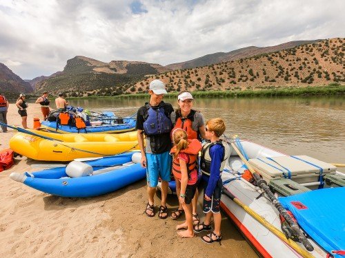 family river trip wearing chacos