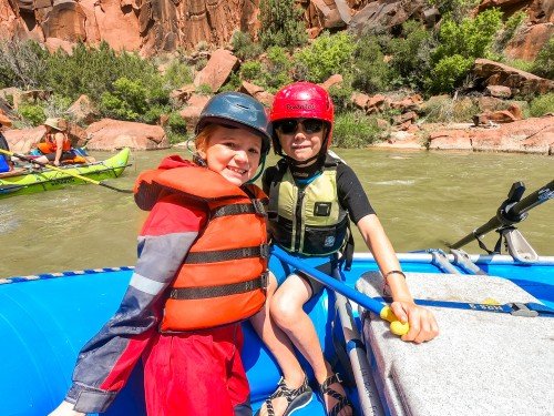 whitewater rafting with kids