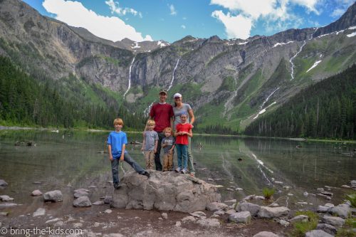 mountain lake family, avalanche lake 