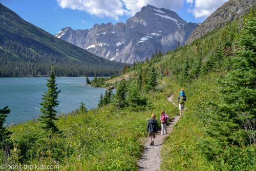 hike with kids, many glacier hiking