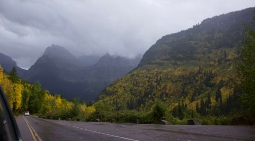 road in the mist