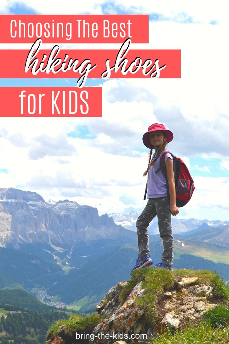 girl hiking, mountain top kid