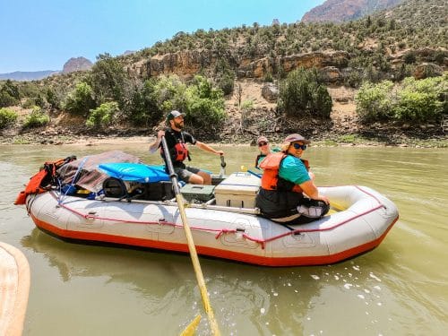 split mountain rafting with kids