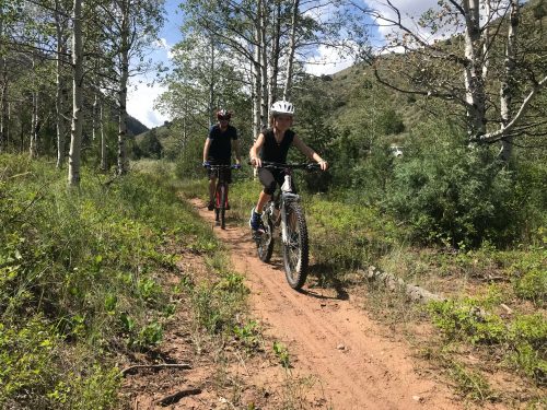 mountain biking dry fork flume