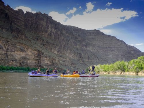 rafting desolation canyon with kids