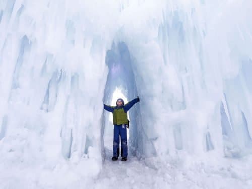 Ice Castles with kids