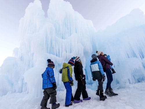 Ice Castles with kids