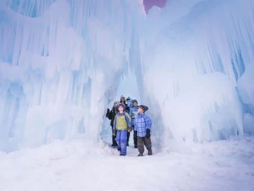 Ice Castles with kids