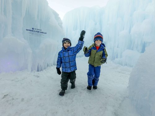 Ice Castles with kids