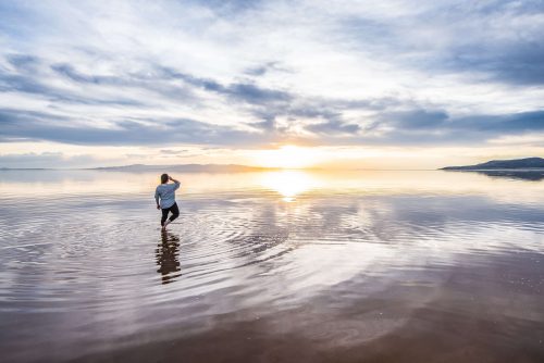 swimming in the great salt lake