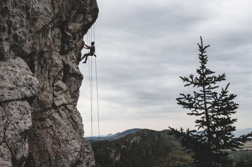 Rock climbing