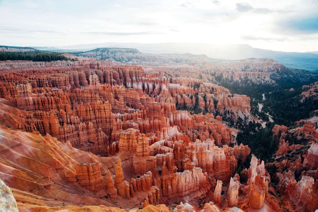 bryce canyon from above