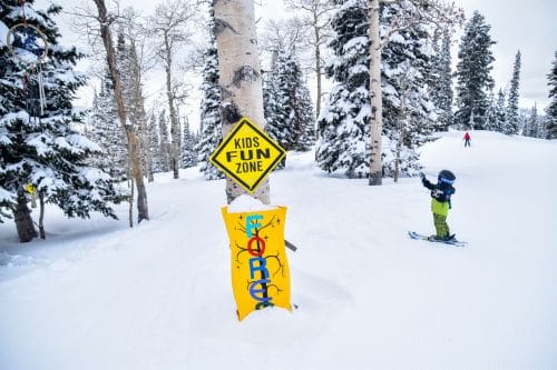 grand targhee kids fun zone skiing