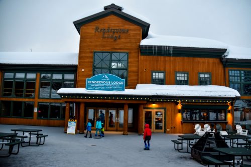 skiing grand targhee kids base area