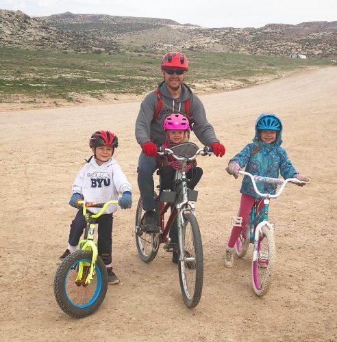 bikign with kids near arches national park