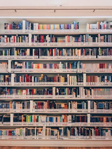 Lots of books at a library