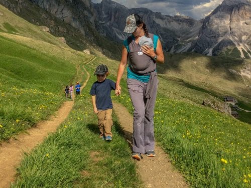 hiking with kids and baby