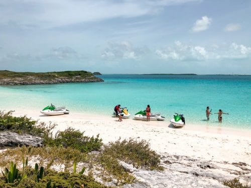 jet ski bahamas with teens