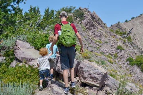 hiking with kids