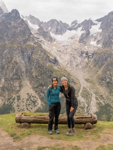 mont blanc with teens