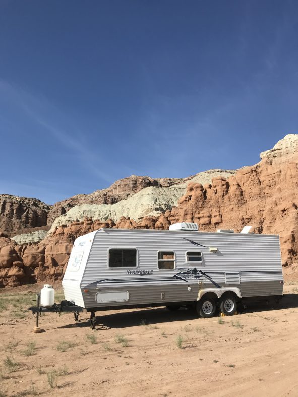 averett rv trailer in goblin valley