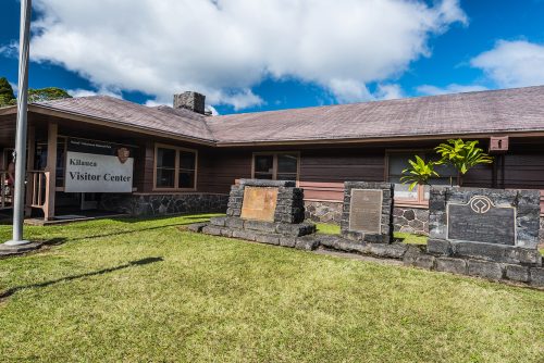 Kilauea Visitor Center in Hawaii Volcanoes National Park in Hawaii, United States