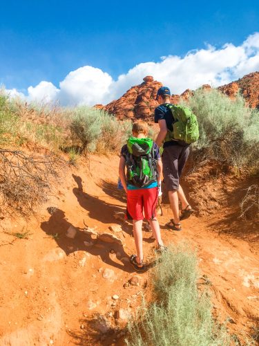 hiking zion