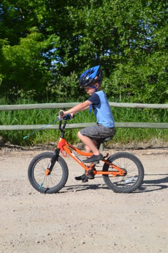 Learning to mountain bike on a bmx