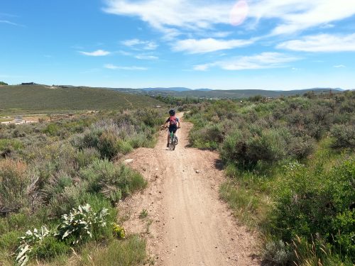 Mountain biking Round Valley Park City, Utah