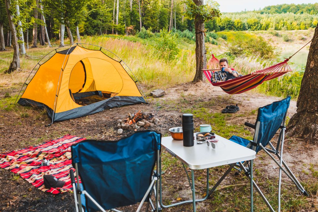 Camping Gear Set Up