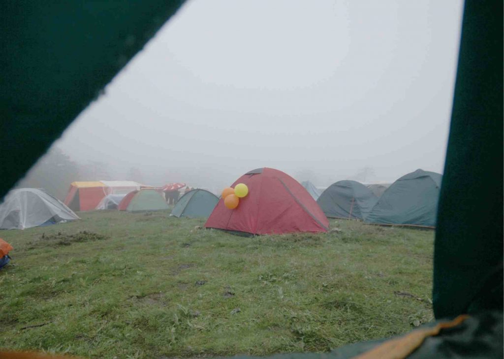 rainy day camping