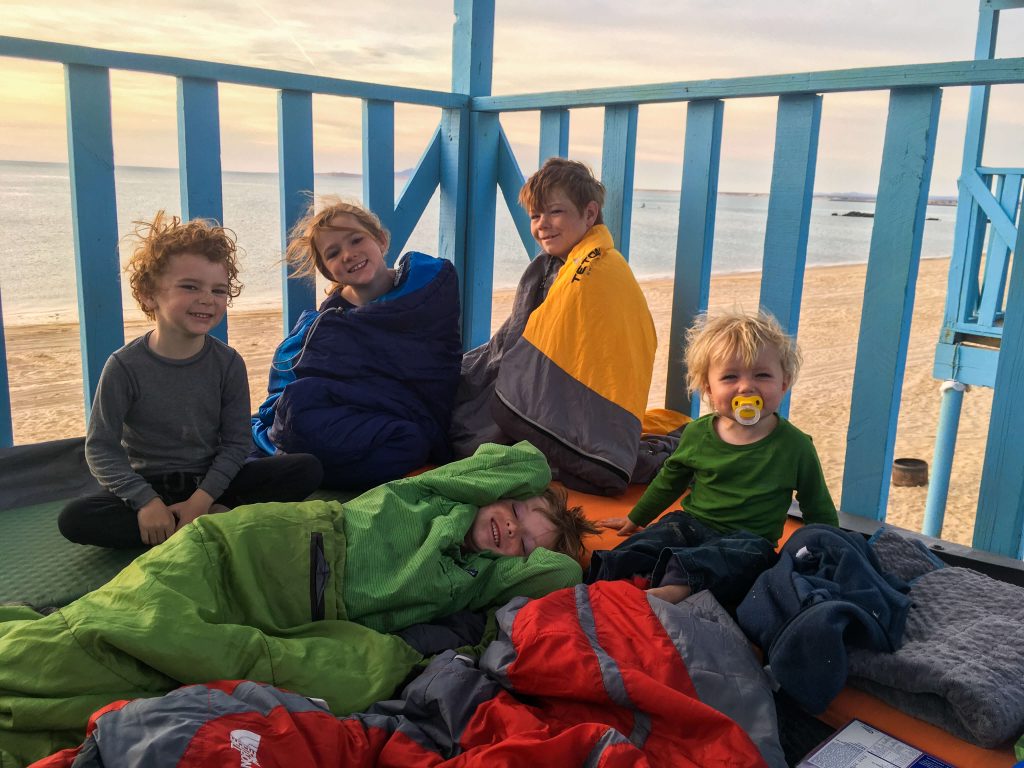 baja kids camping