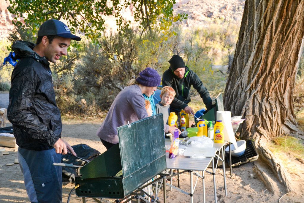 Ruby River Trip Camp cooking