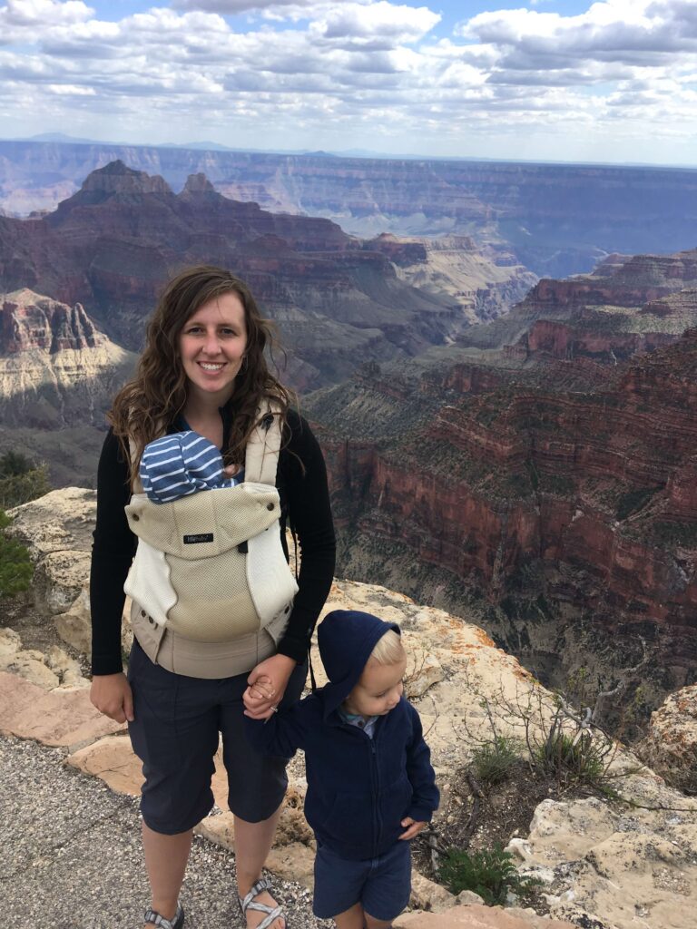 camping baby wearing