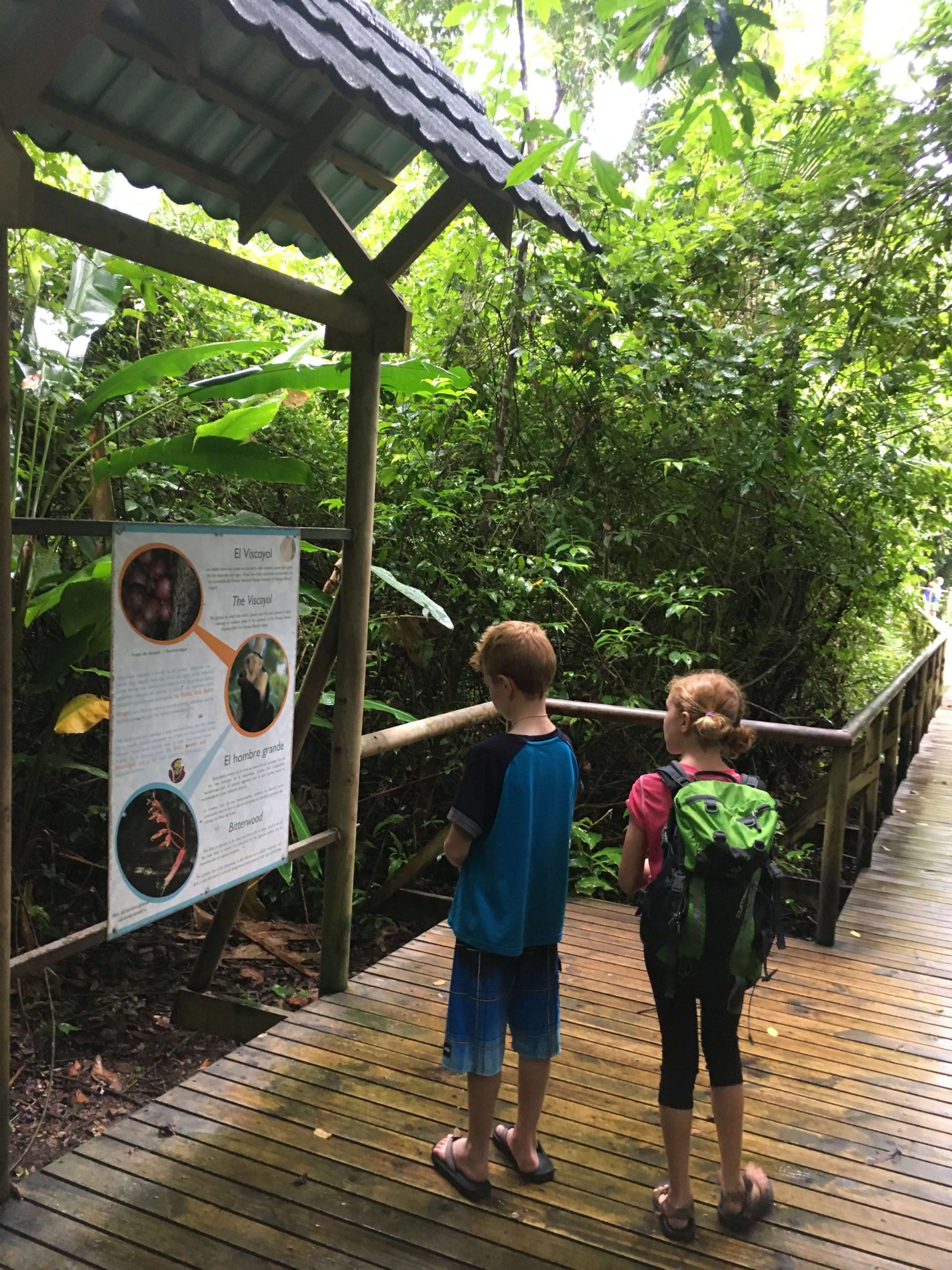 kids exploring Costa Rica In Sandals