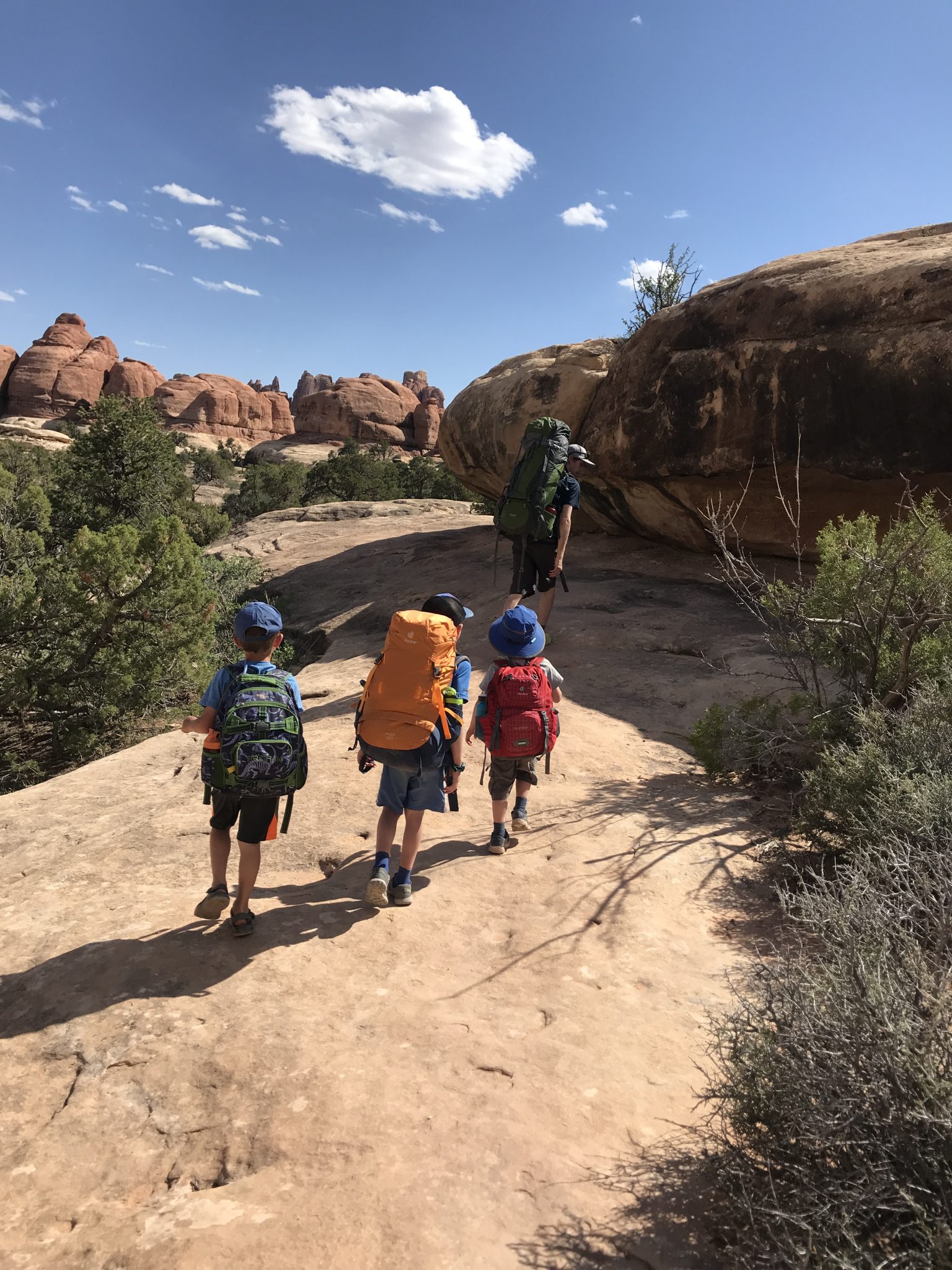 kids backpacking