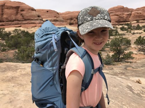 fiting a kids backpacking backpack