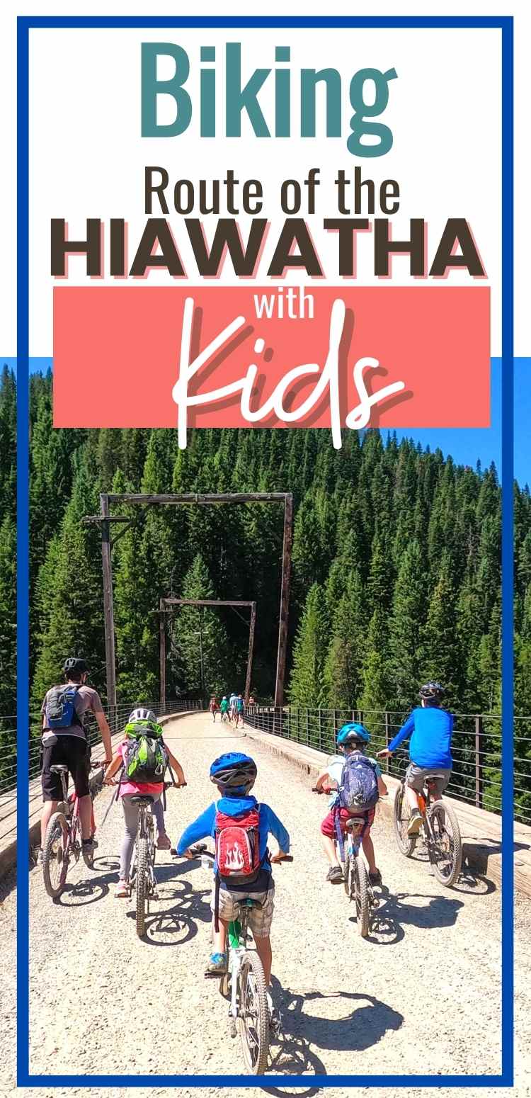 Biking Route of the Hiawatha with kids