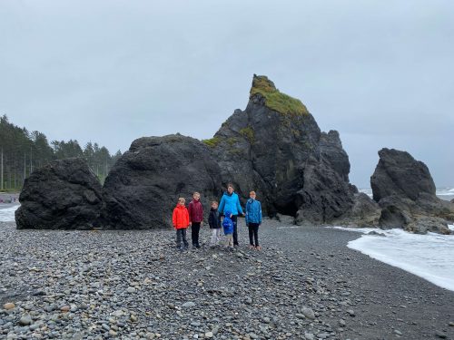 ruby beach hike with kids