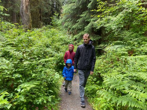 Hiking olympic national park with kids