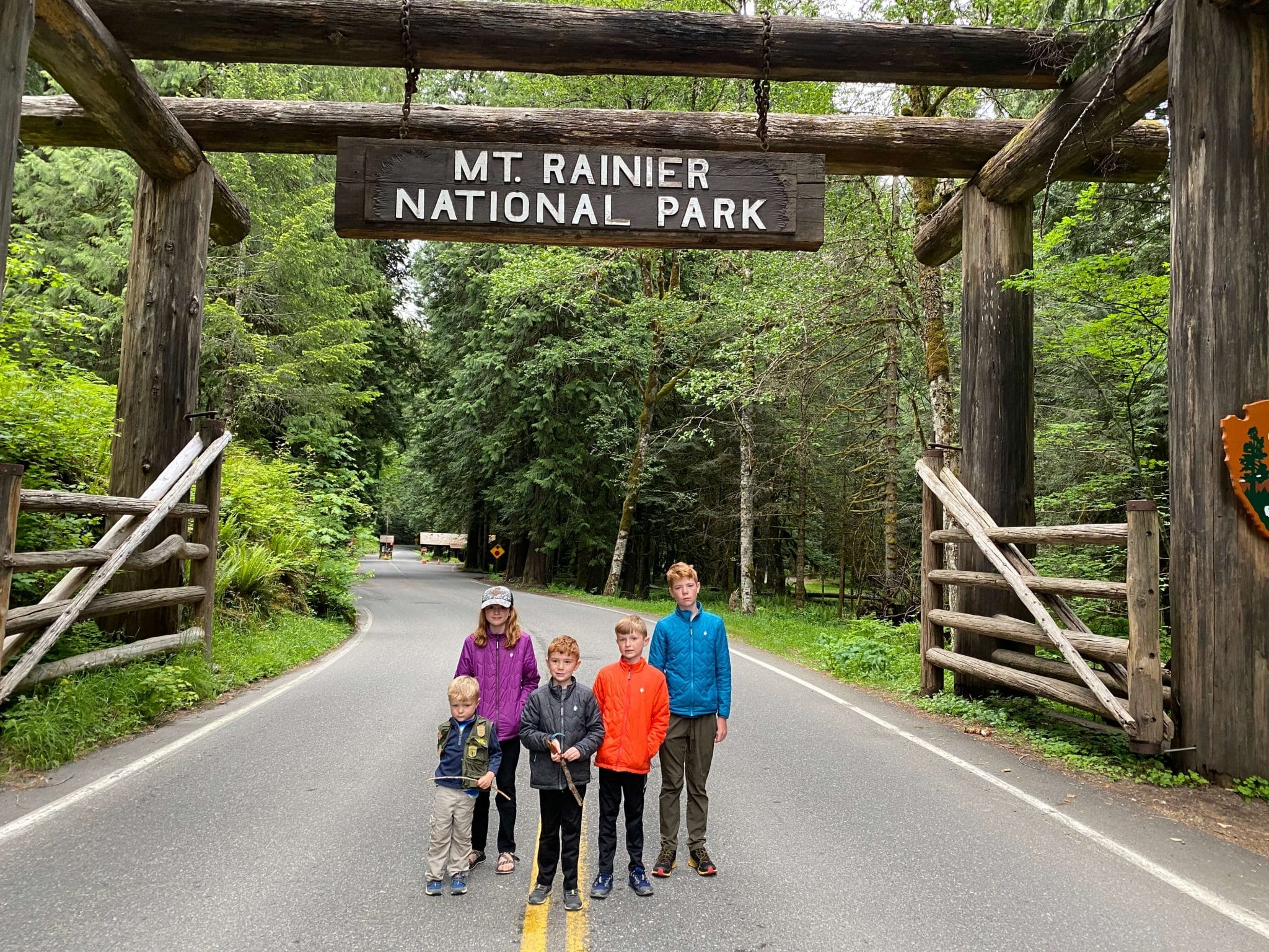 Mt Rainier national park with kids