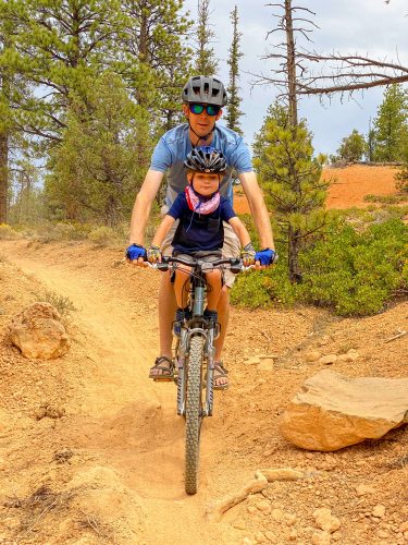 red canyon mountain biking wtih kids