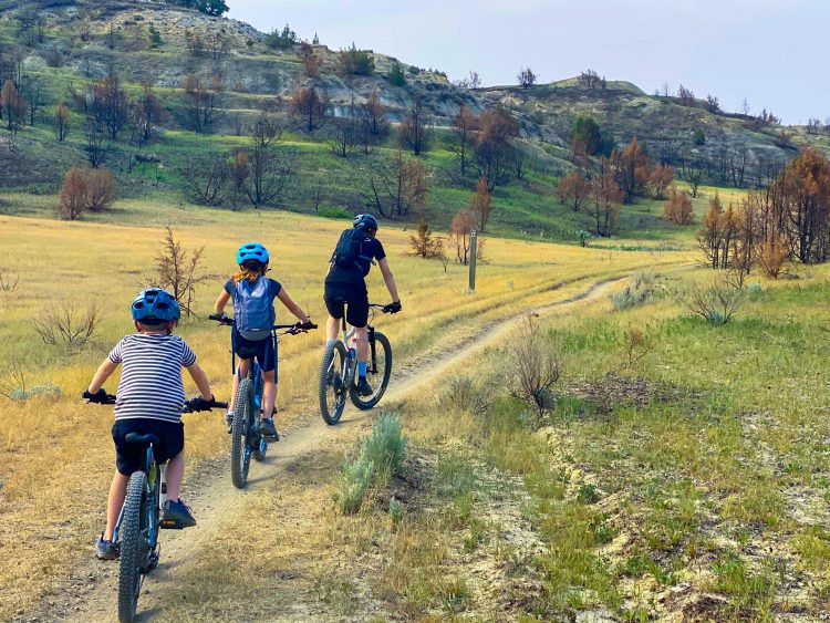 maah daah hey trail mountain biking with kids