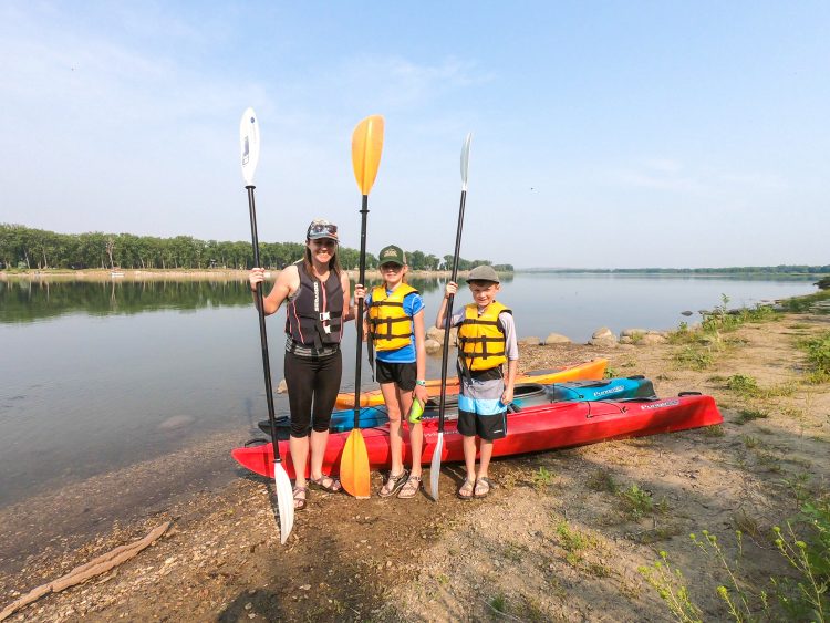 Kayaking the missouri river bismarck