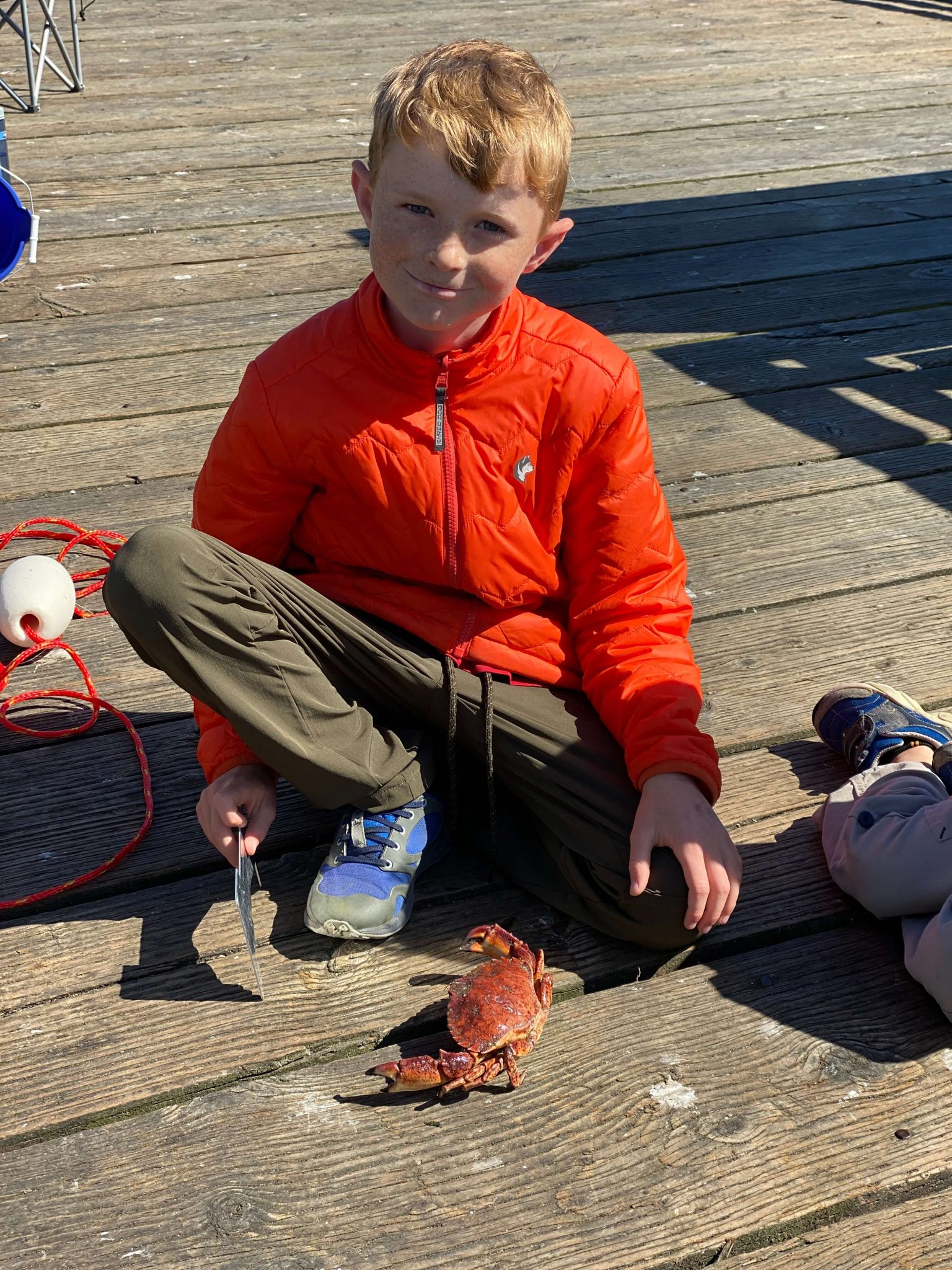 Crabbing on oregon coast with kids