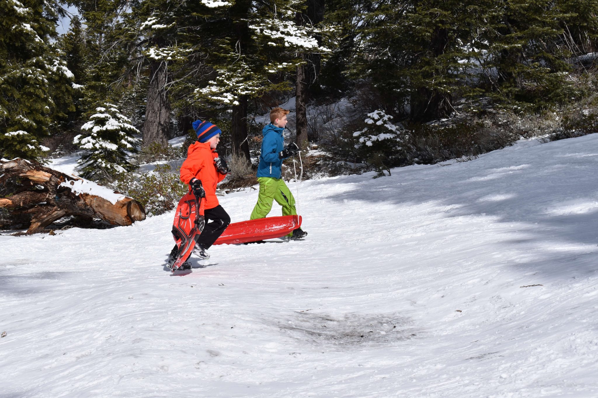 kids sledding boots