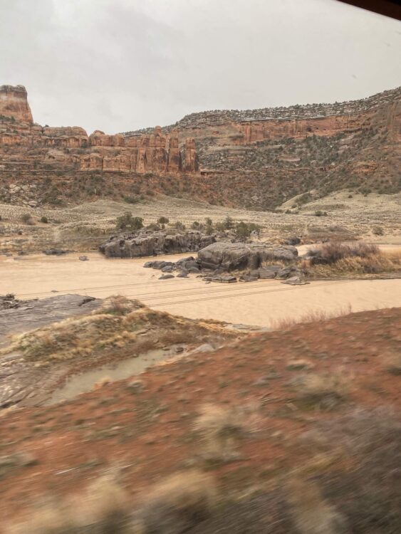 Amtrak in horsetheif canyon colorado