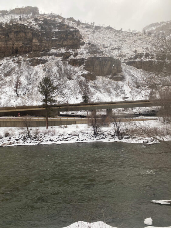 amtrak in glenwood canyon colorado